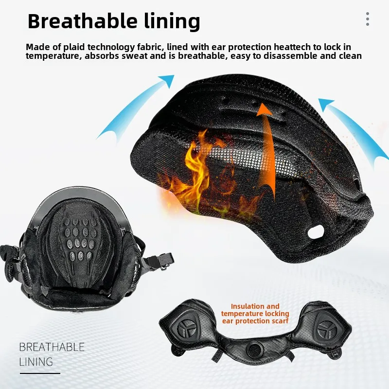 MOON 스키 헬멧 - 통풍구 4개/열 안감/스키 스노보드 헬멧용 겨울 스포츠 보호 장비(남녀공용 성인)