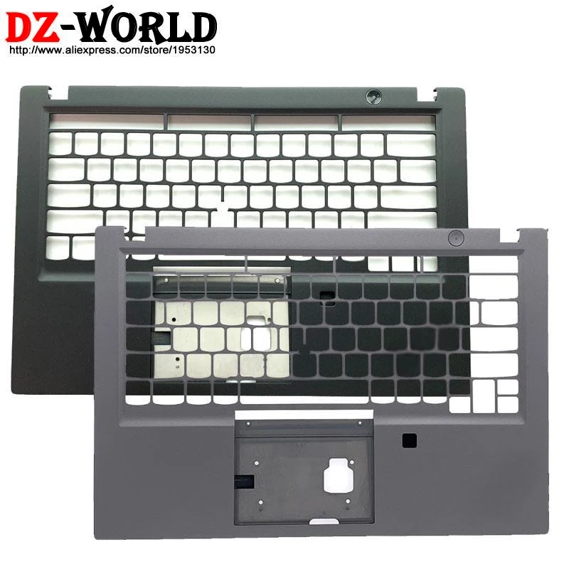 New/Orig C Cover Palmrest Upper Case US UK Version Keyboard Bezel W/FPR Hole for Lenovo Thinkpad T490s T495s T14s Gen 1 Laptop