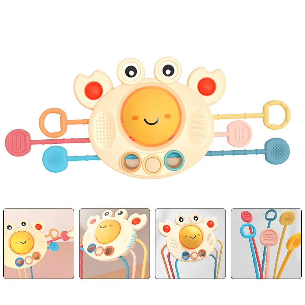 Premium Infant Pull String Sensory Teether for Cognitive Motor Skill Development Baby Travel Entertainment Educational Gift