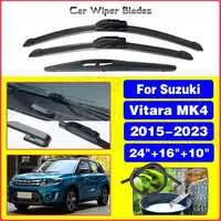 Para Suzuki Vitara MK4 2015 - 2023 cepillos de ventana de parabrisas 2021 2022 24 ""+ 16"" + 10 ""juego de limpiaparabrisas delantero y trasero