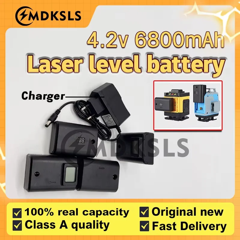 2026 New 6800mAh Rechargeable Laser level meter lithium battery Digital Battery 8/12 line/16 line strong green laser level