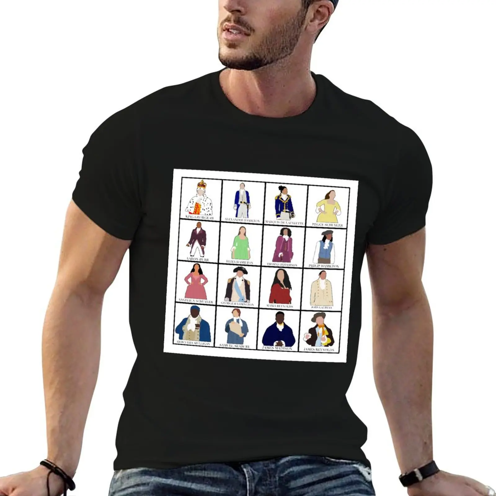 

Hamilton Cast Print *bigger* T-Shirt man t shirt heavy cotton man t shirt designer man t shirts for men T-Shirt