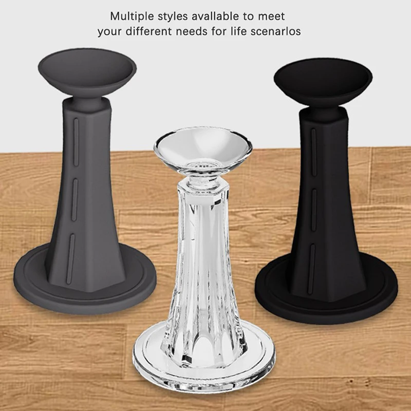 

Door Stopper Silicone Mute Self Adhesive Door Bumper Door Suction Door Rear Retainer Wall Protectors Anti-collision Door Holder