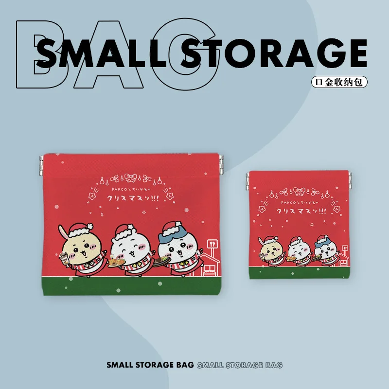 Cartoon Storage Bag Cartoon ちいかわ ハチワレ Cable Storage Bag Headphone Charger Shrapnel Makeup Bags Portable Pouch Sundry Girls Gifts