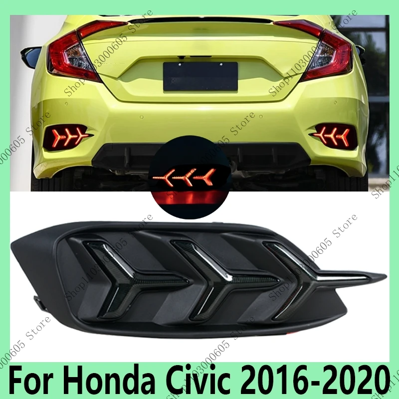 

Для Honda Civic 2016 2017 2018 2019 2020 автомобильные аксессуары задний бампер задний фонарь в сборе указатель поворота тормозной сигнал