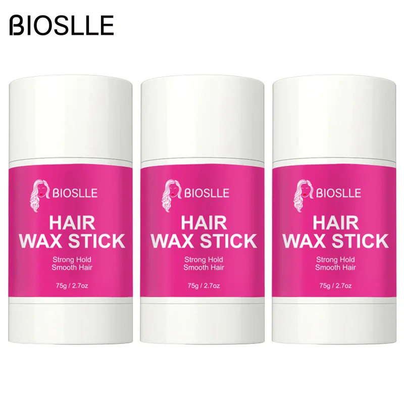 

2PCS BIOSLLE 75g Strong Hold Plastic Wax Stick for Styling Fly Away & Edge Frizz Hair