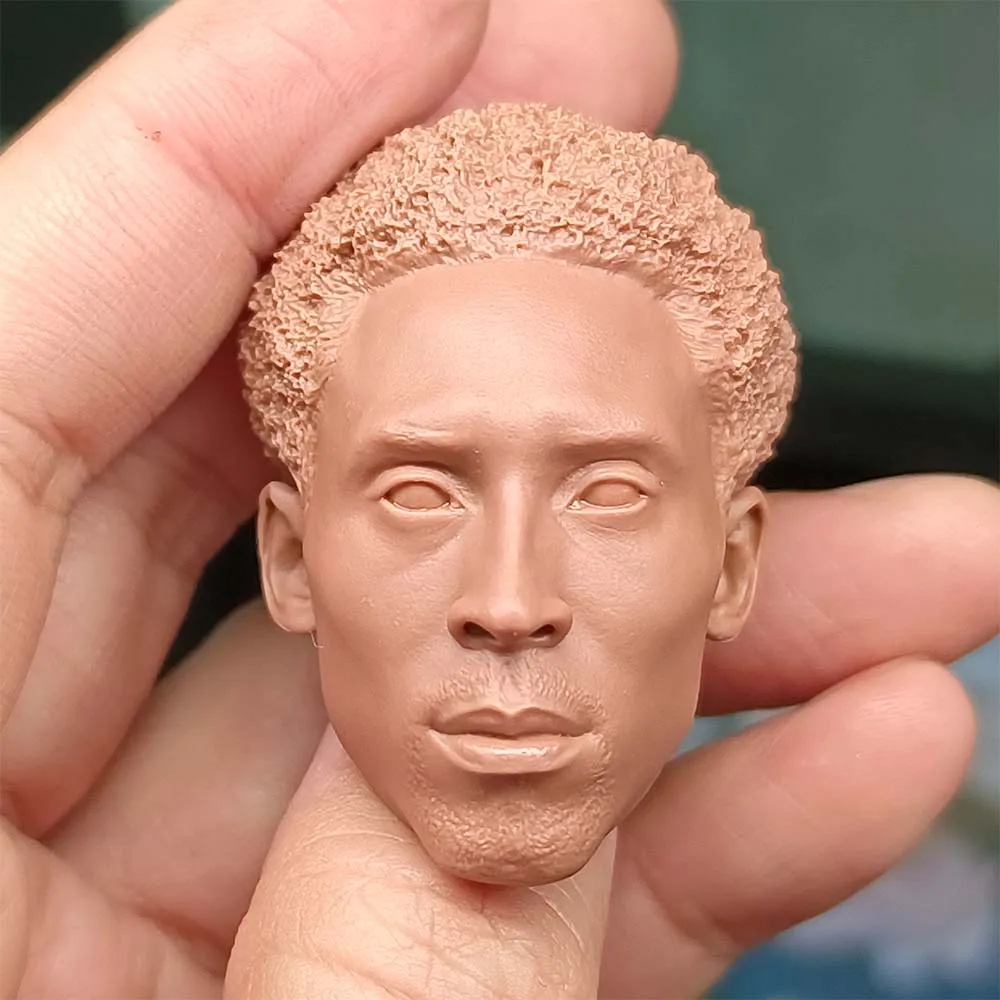 

1/6 Die Cast Resin Picture Model Assembly Kit Kobe Bryant Head Carving (55mm) Unpainted Free Shipping