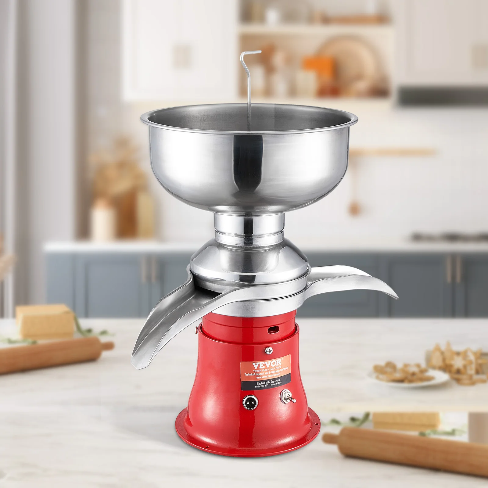 Succebuy 100L นมครีมแรงเหวี่ยงแยก 304 สแตนเลสสตีลแยกครีมไฟฟ้าสําหรับ Home