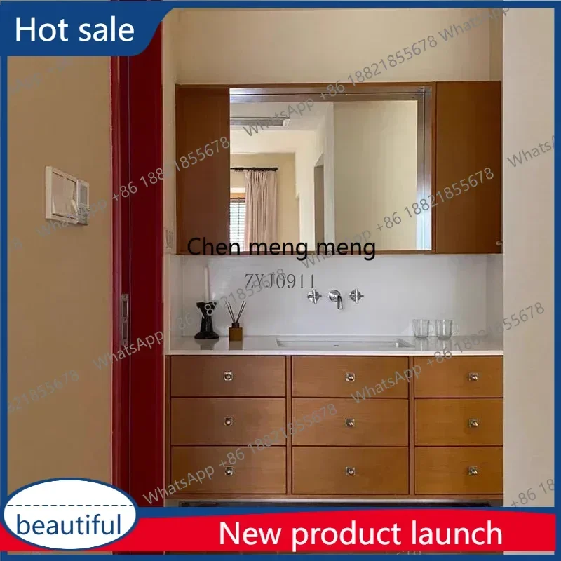 P3  Cabinet Floor Bathroom Space Saving Narrow Furniture Mirrors Multifunction Home Column Storage Small Closet Wooden Wc view 2
