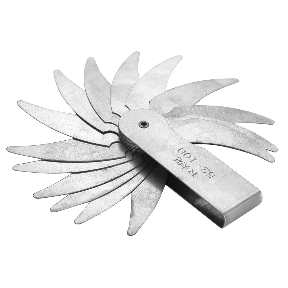 Radius Gauge, Stainless Steel Radius Fillet Gauge External Internal Concave Convex Measuring Tool - Image 6
