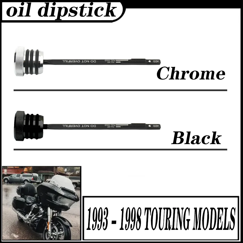

Drag Specialties Oil Tank Dipstick FOR Harley-Davidson Touring Models 1993 1998 FLHS FLHTC FLHTCU FLHT FLHR FLHTCU FLTR Aluminum