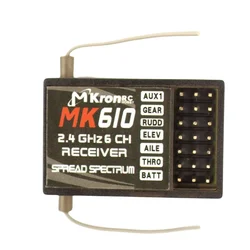 DSM2 MK610 AR6100 2.4G 6CH RC Receiver Fit Spektrum DX6i DX7 DX8 Walkera DEVO7 10 JR X6R Transmitter of RC Drone