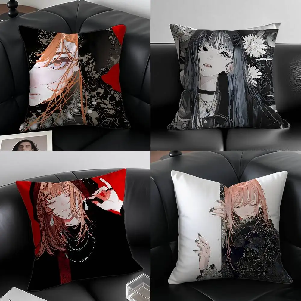 

Art H-Hans K-Kafka's Illustrations Pillow Case Custom Printed Brushed Fleece Pillow, Baby Skin-Touch, Eco-Friendly Dye-Sublimati