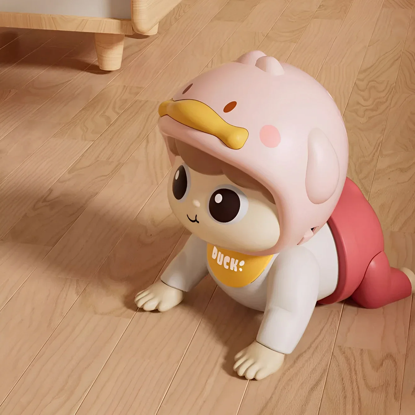 아기 크롤링 장난감 재미있는 전기 조기 교육 가이드 크롤링 음악 학습 구강 모드 장난감에는 배터리가 함께 제공되지 않습니다.