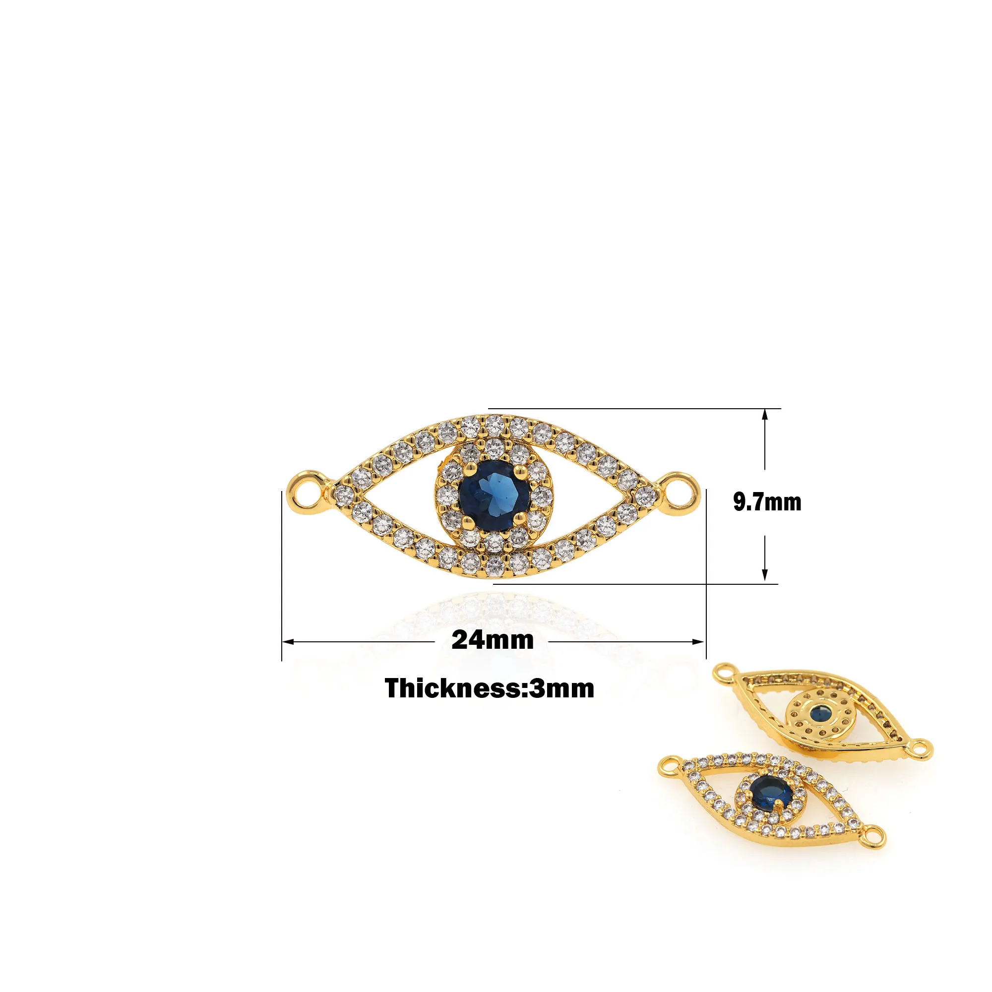 

Designer Jewelry Evil Eye Pendant Connector Jewelry Making DIY Earrings Bracelet Necklace Accessories Amulet Discovery