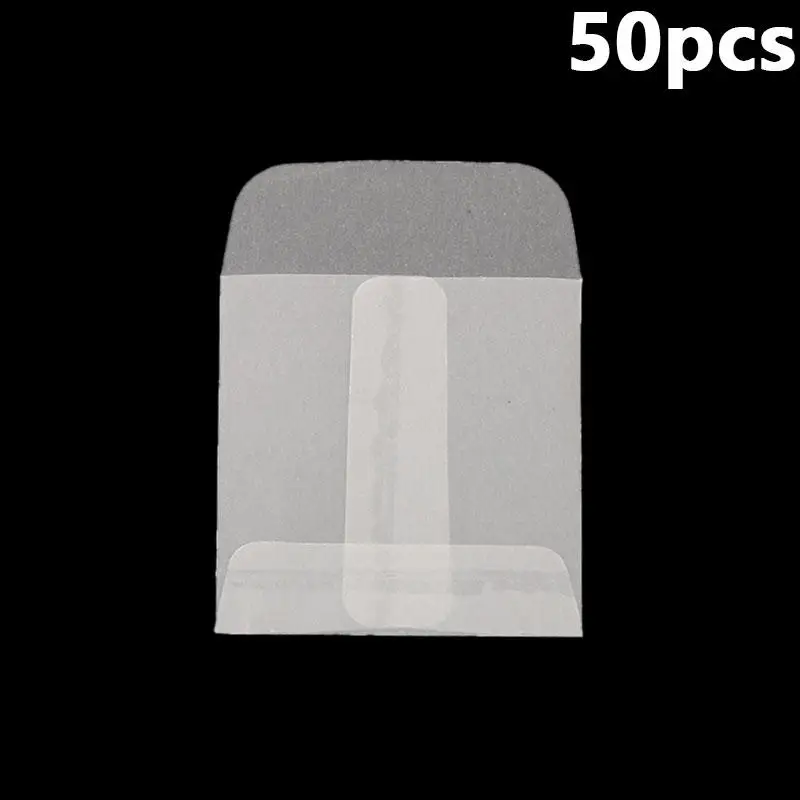 50 Stück durchscheinende flache Mini-Papiertüten, durchscheinende Umschläge, Taschen zur Aufbewahrung von Fotos, Briefmarken, Ringen, Ohrringen, Schmuck, Münzen – Detail 30