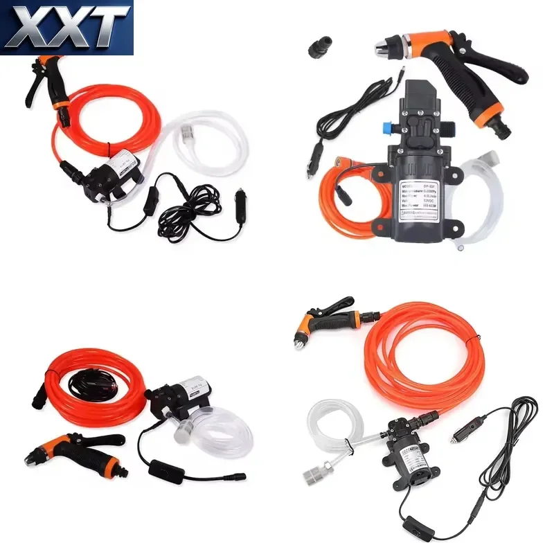 XXT 12V High Pressure Water Pump Car Wash Cleaner with Spray Hose Power