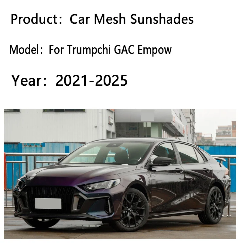 Car Sunshade For Trumpchi GAC Empow Dodge Attitude MK4 2021-2025 Visor Mesh Heat Insulation Windshield Curtain Car Accessories