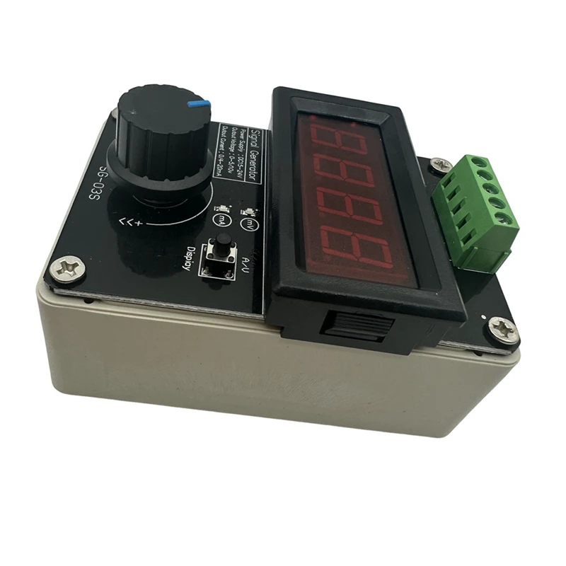 0-20MA/4-20MA/0-10V Signal Generator Without Battery Adjustable Current Voltage Analog Current Signal Source Durable Easy To Use