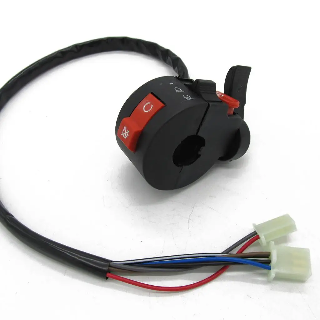 3 Function Left Handlebar Switch Assembly Plastic for ATV Quad 50cc 110cc Sunl Taotao 22mm