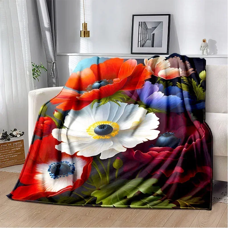 Floral Pattern Soft Blanket 4
