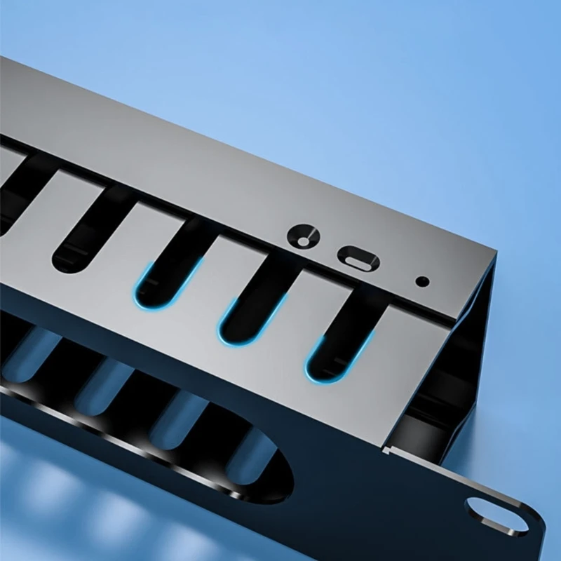 Wallmount /Rackmount 1U Ethernet Patch Panel Down Block untuk Kabel CAT6