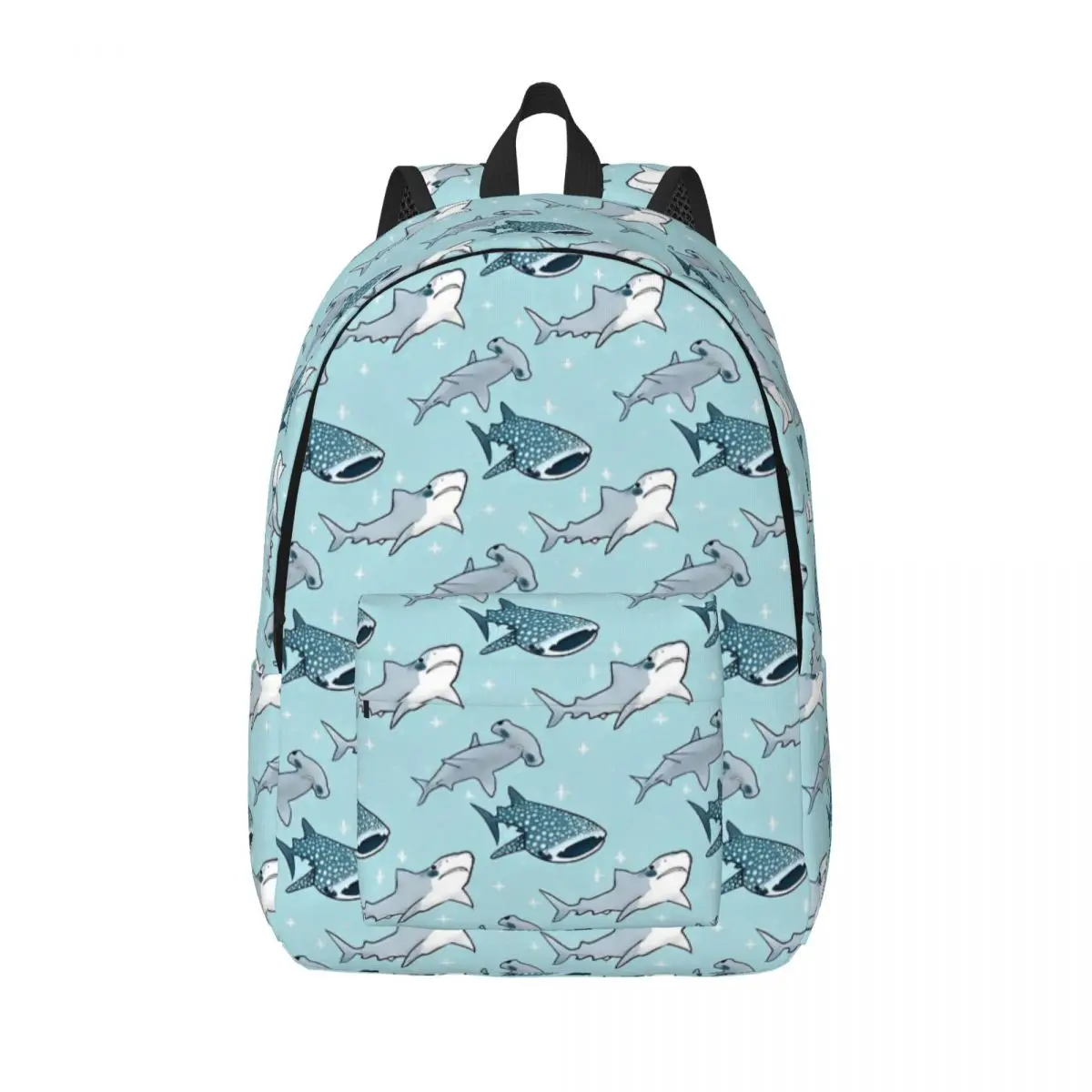 

Shark Pattern Cool Backpack Outdoor Student Work Starry Whale Sharks Daypack for Men Women Laptop Computer Canvas Bags