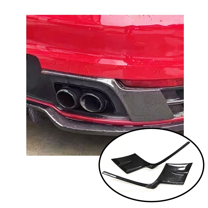 

Car Rear Bumper Side Spoiler Splitter Cover Kit Spoiler Vent Cover for Porsche Carrera Carrera S 911 992