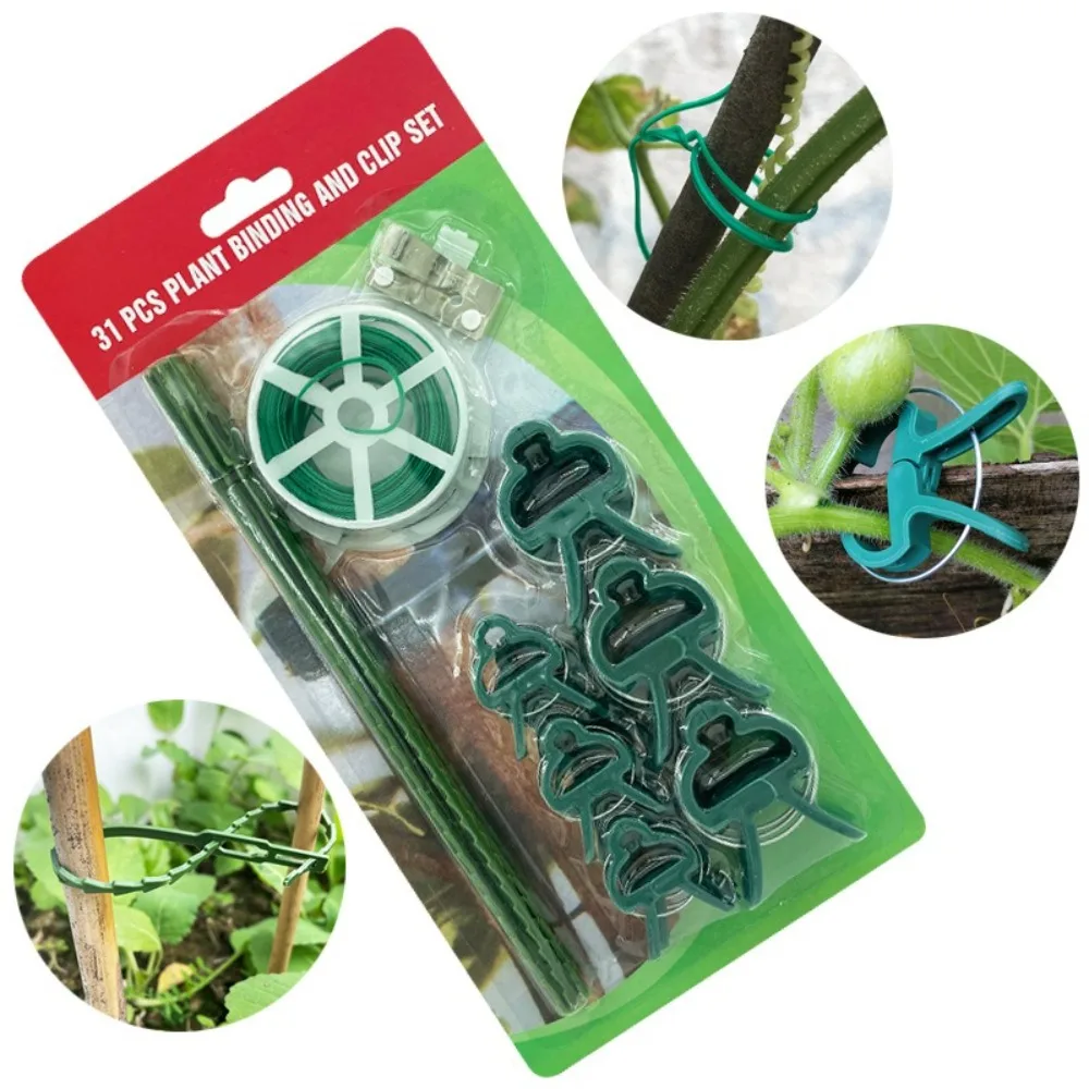 

31pc/set Fixed Bundled Buckle Plant Vine Strapping Clips Grape Support Hook Gardening Accessories Plant Binding Set