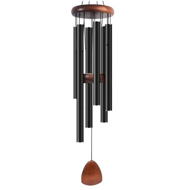 

26 Inch 6-Tube Metal Wind Chime - 5 Colors European American Style Hanging Decor for Home Balcony