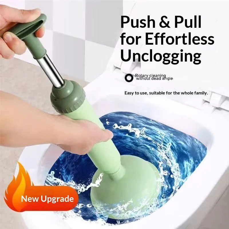 Déboucheur de toilettes puissant 1 pièce, déboucheur à pression d'air sous vide, nettoyeur de canalisations et d'égouts durable et sans effort