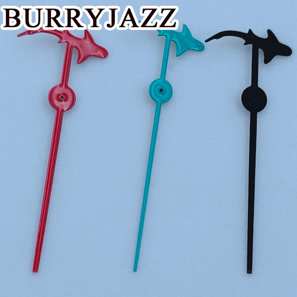 Burryjazz-Único segundo mãos, preto, azul, branco, vermelho, amarelo, segundo, NH35, NH36, NH38, 7S26, 7S36, 4R35, 4R36