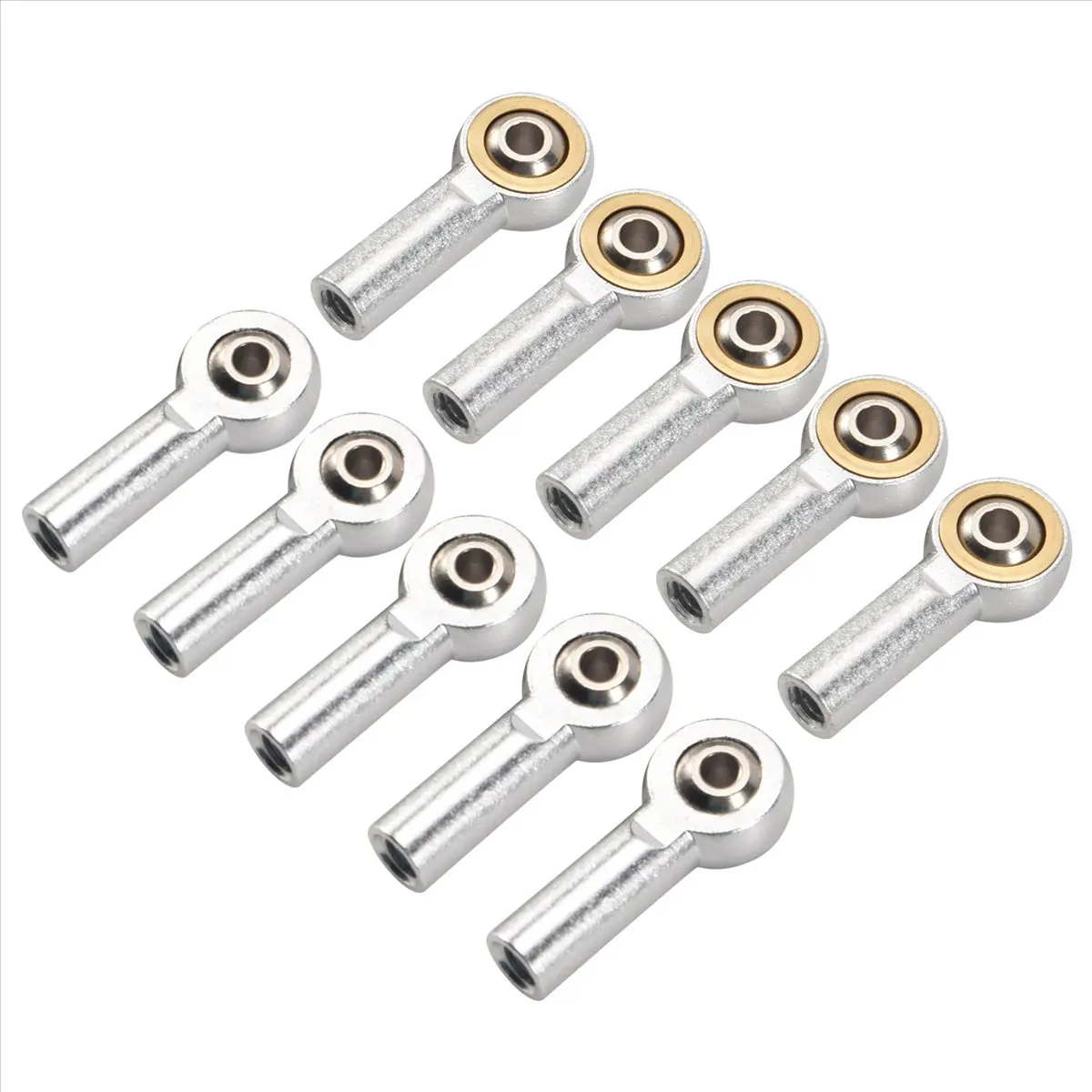 (BAAY) 10Pcs M4 Metal Tie Push Link Rod End Joint Ball Head Holderfor 1/10 RC Truck Buggy Crawler Car