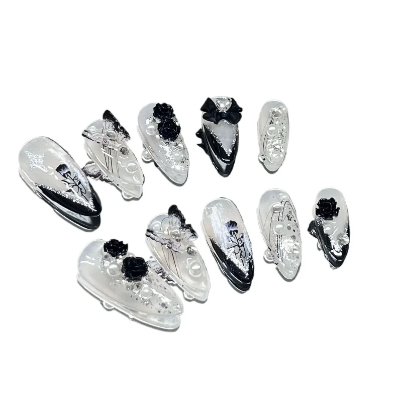 

Чистый ручной носовой пластырь для ногтей, розовый дизайн ногтей для тяжелой промышленности, можно разобрать и повторно используть