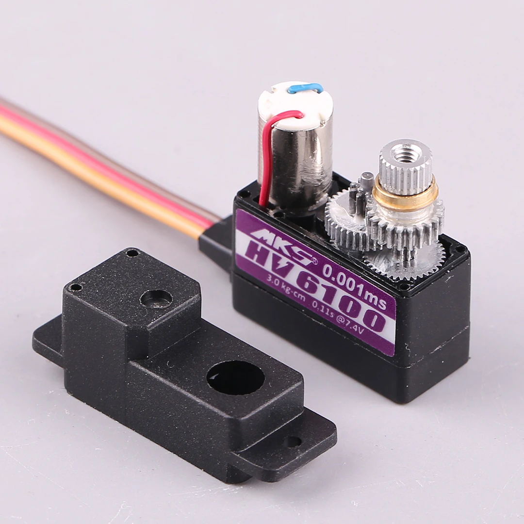 MKS Glider Servo HV6100 High-Voltage Version High Torque Metal Tooth Aircraft Model Server 10g