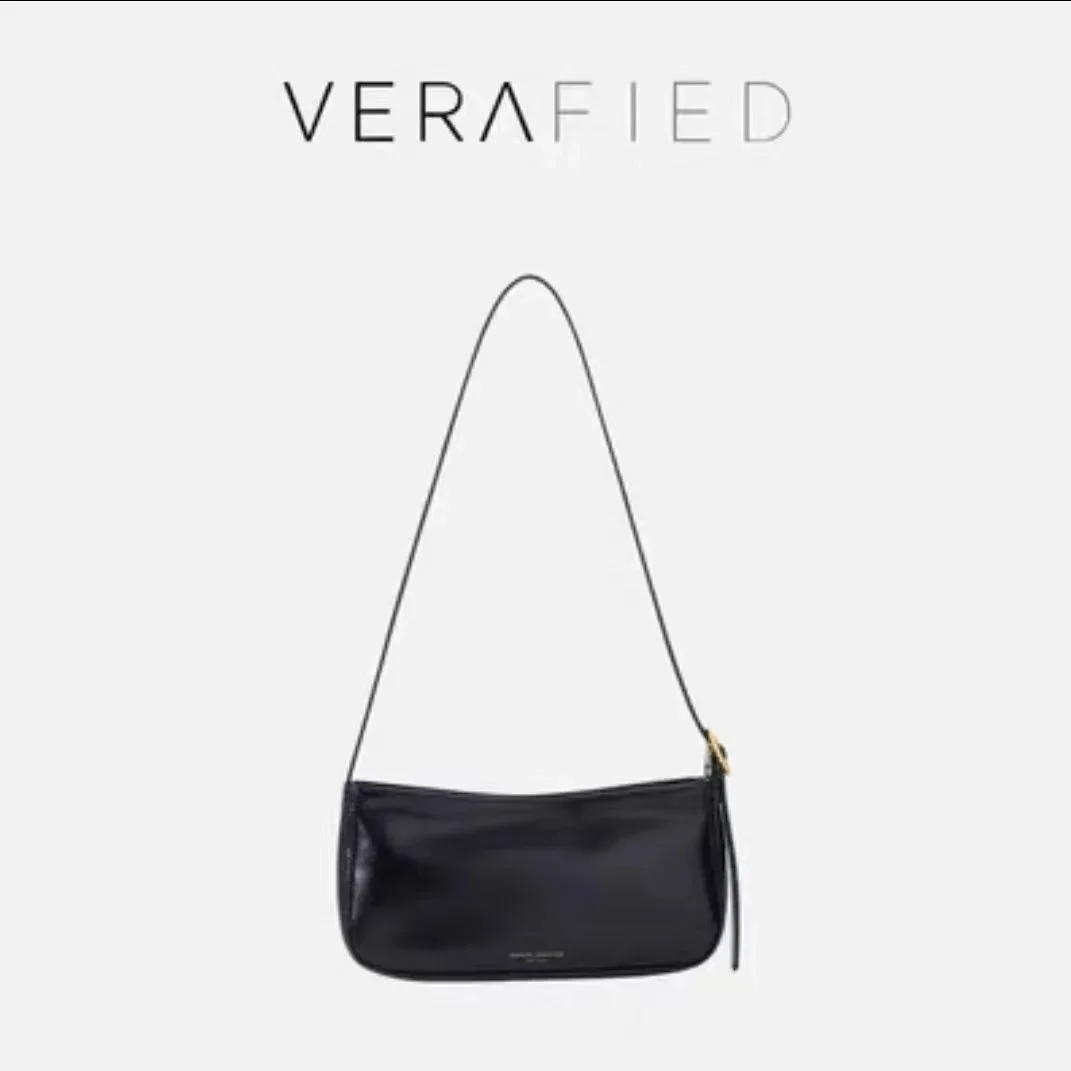 

American New York VERAFIED Fashion Underarm Bag Trend Vintage Lacquer Leather Ultra-light Shoulder Bag Girl 2025 New Tote Bag