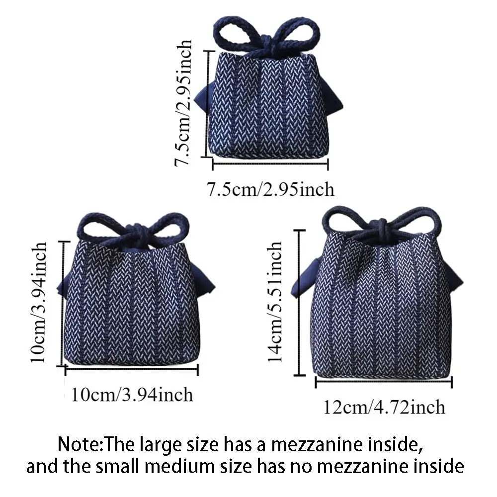 Chinese Style Teapot Cup Cotton Protect Cloth Bags Breakage-proof Dustproof Travel Teaware Storage Bag Practical Portable