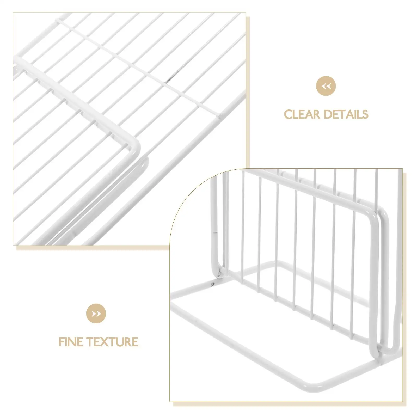 Freezer Partition Refrigerator Divider Wire Shelf 1 Set Iron Organizers Compact Versatile Dividers For