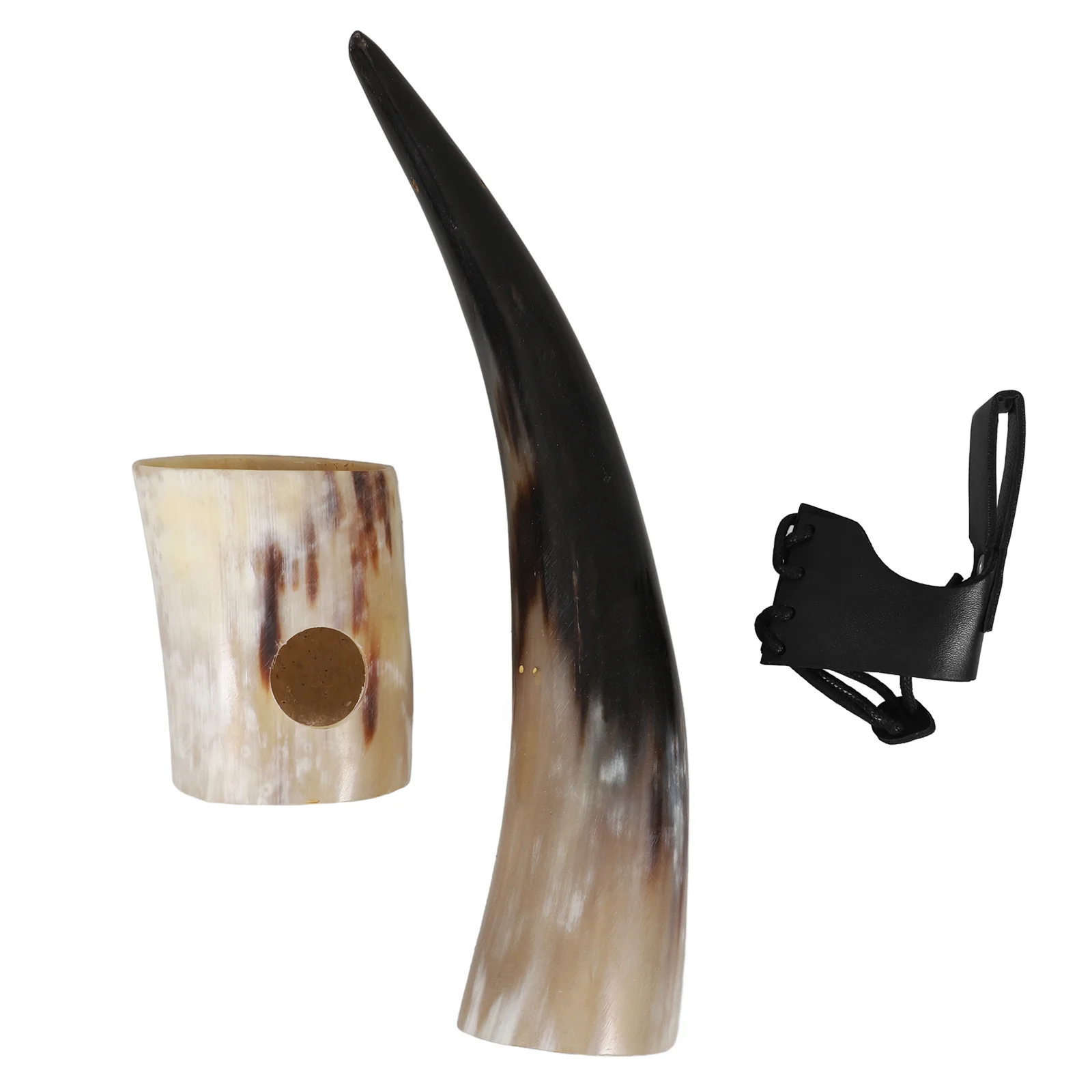 

Medieval Viking Drinking Horns Mug Large Capacity Handcrafted From Real Cow Horn For Beer Unique Home Or Office Decorations