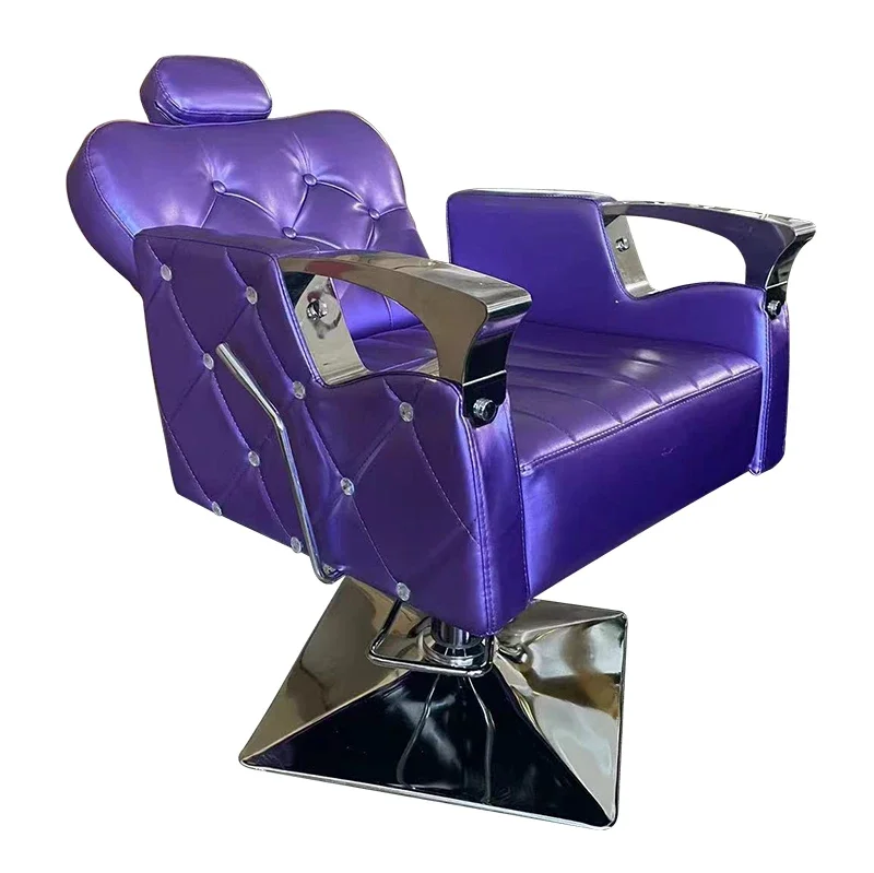 2024 Latest French Crystal Purple Recline Regency Style Chair Toy Salon Chair Old Style Deluxe Chair 8 Years Use