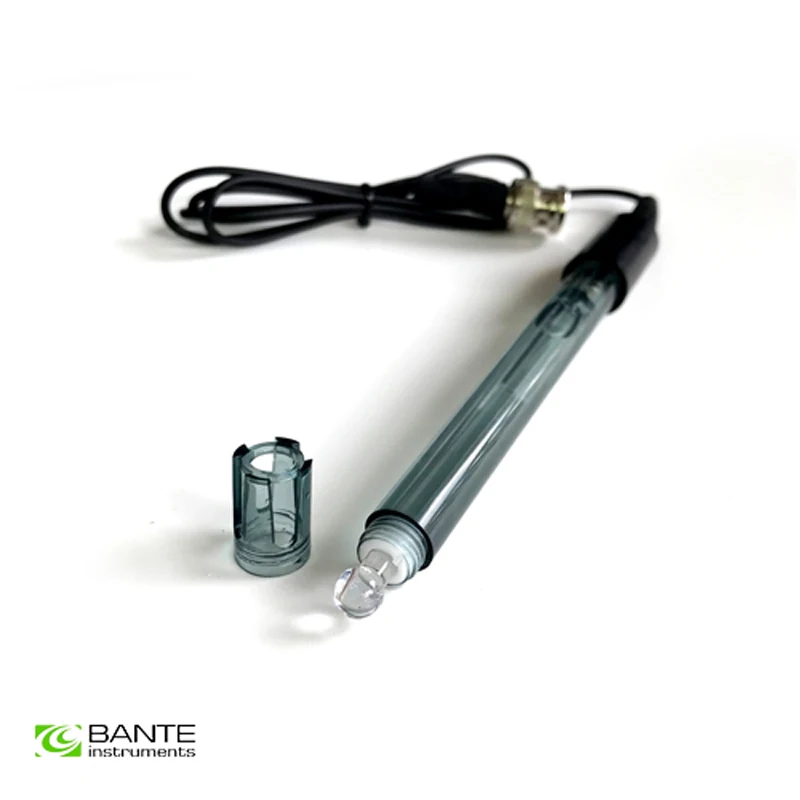 Genuine Brand BANTE Economy combination pH electrode sensor probe for general liquids BNC  Round sensitive membrane