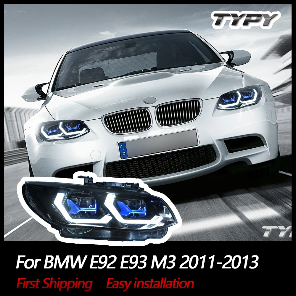 

Автомобильные фары для BMW E92 Фара E93 M3 Светодиодные фары проектора DRL Последовательный указатель поворота Дальний ближний свет