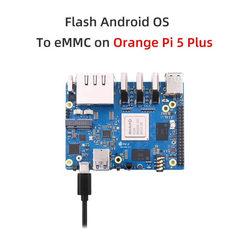 Rodzaj USB danych i zasilania kabla C dla pomarańczowego Pi 5 Plus Flash Android do EMMC USBA Max 2A moc dla pomarańczowego Pi Zero 2