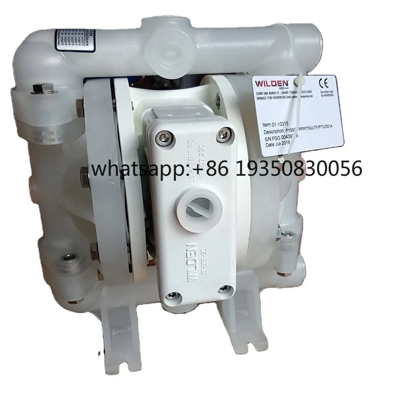 Bomba Neumática de Diafragma de Plástico Atornillada de 13 mm (1/2") AODD, Modelos Wilden P100/PPPPP/TNU/TF/PTV