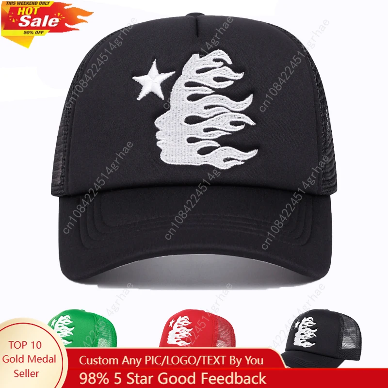 

Four Seasons Mesh Baseball Cap Women Men Fashion Casual Breathable Letter Icon Unisex HipHop Trucker Caps Outdoor Sports Dad Hat