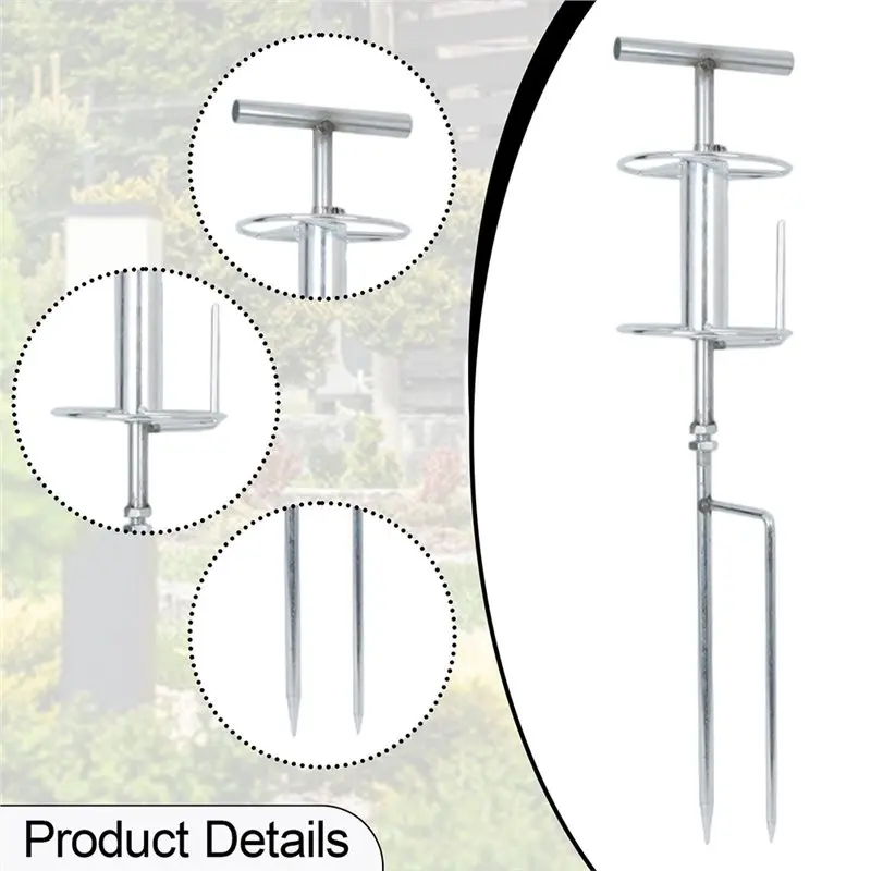 AB34-Metal Garden Hose Guide Stake Accessories For Lawn Yard Flower Bed Outdoor Courtyard Prevent Kink Bending