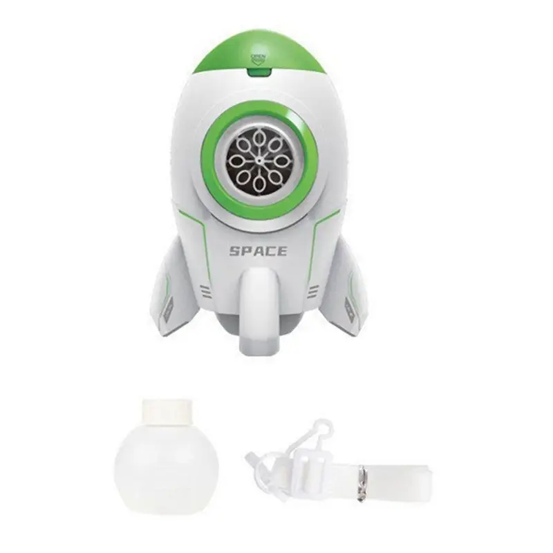 ODIES-V16 Net-Red Rocket Electric Bubble Machine With Light Charging One-Button Bubble Stage Children's Summer