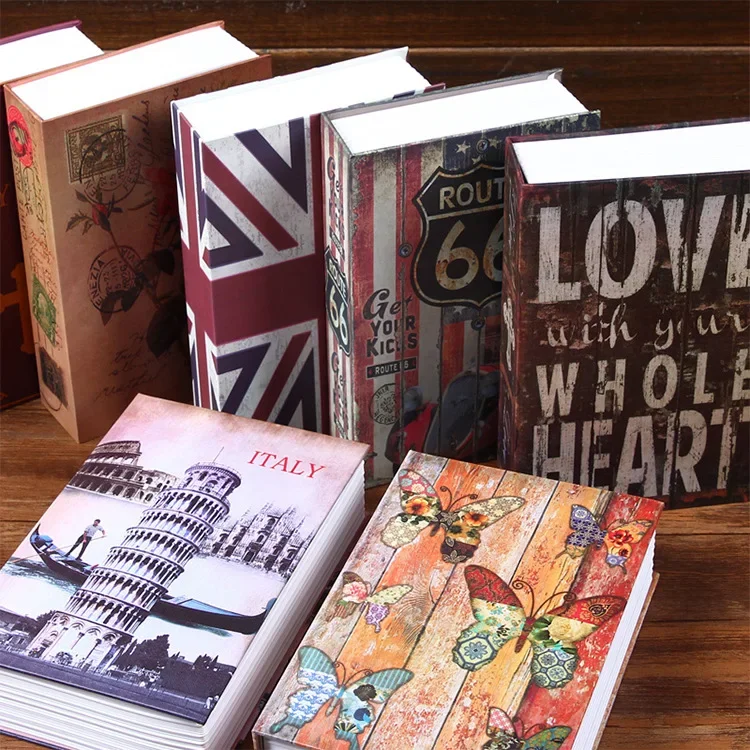 Creative Book Safe Box Color Printing Landmarks Insurance Book Safe Cash Box Large