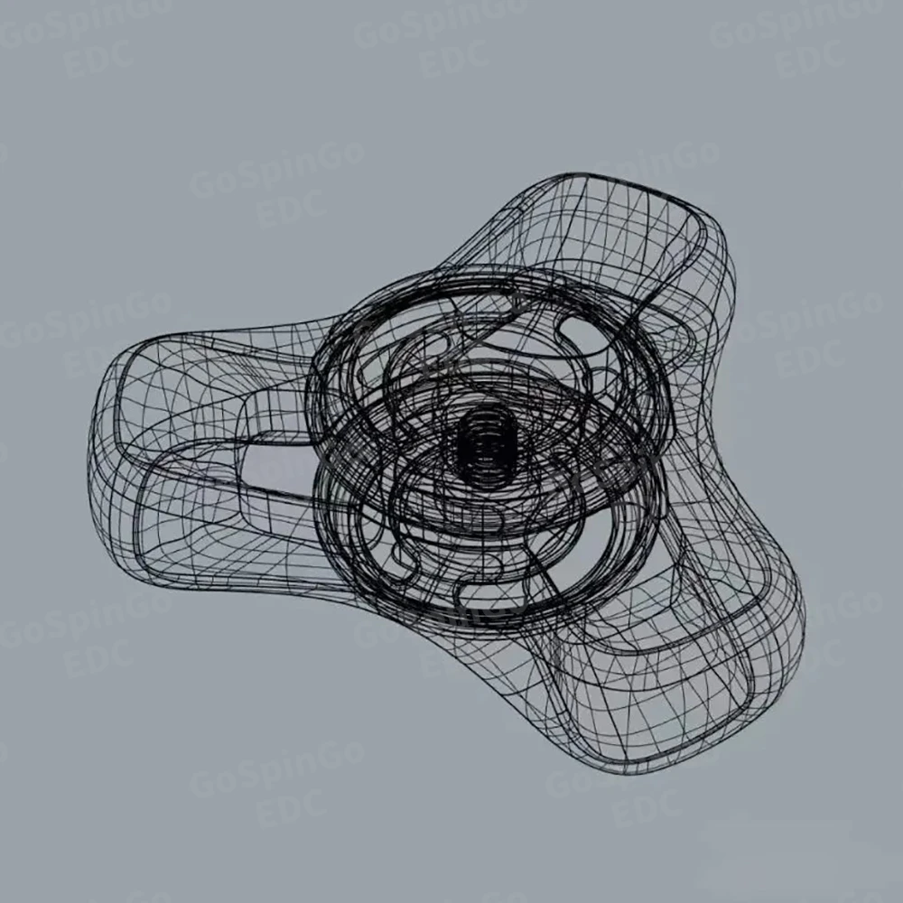نيني EDC ليفولد الزركونيوم المصقول تململ سبينر ألعاب متململة للبالغين ثلاثة شفرات تململ سبينر التصاميم الأصلية