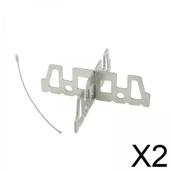 2xCamp عبر حامل مخيم قاعدة حامل وعاء دعم وعاء حامل للمشي لمسافات طويلة في الهواء الطلق السفر شواء